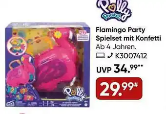 Galeria Polly pocket flamingo party spielset mit konfetti Angebot