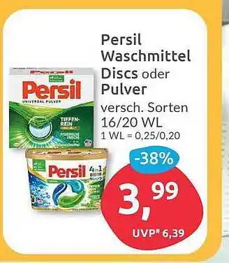 Budni Persil waschmittel discs oder pulver Angebot