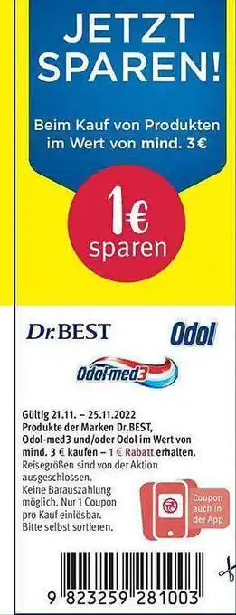 Rossmann Dr. best odol-med3 Angebot