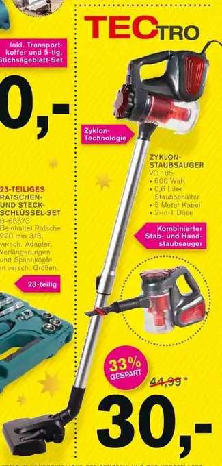 KODi TecTro Zyklon-Staubsauger | VC185 Angebot