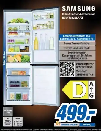 Expert Bening Samsung Kuhl-Gefrierkombination | RB34T602DSA/EF Angebot