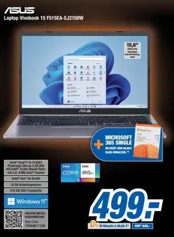 Expert Bening Asus Notebook Vivobook 15 | F515EA-EJ2150W Angebot