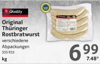 Selgros Original Thuringer Rostbratwurst 1kg Angebot