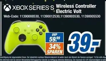 Expert XBox Series S Wireless Controller Electric Volt Angebot