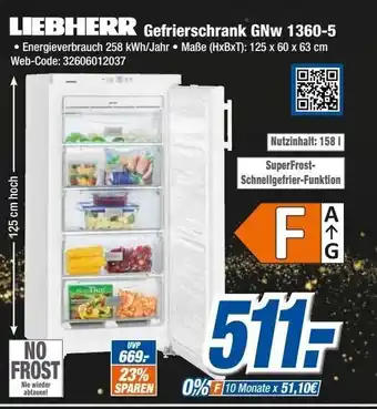 Expert Liebherr Gefrierschrank | GNw 1360-5 Angebot