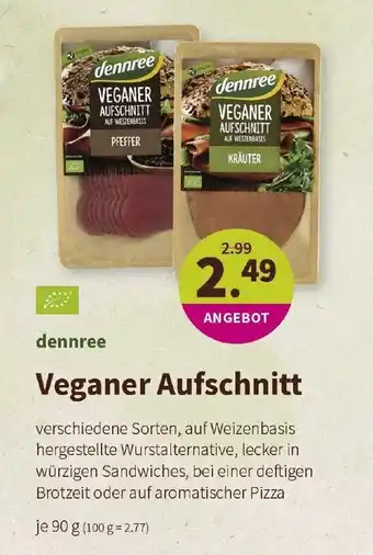 Denns BioMarkt dennree Veganer Aufschnitt 90g Angebot