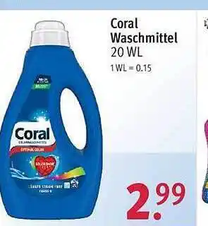 Rossmann Coral waschmittel Angebot