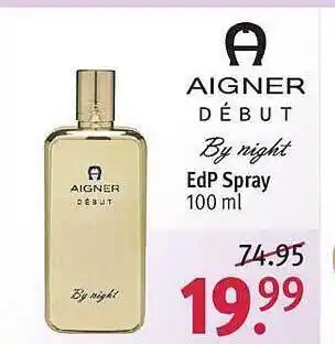 Rossmann Aigner début by night edp spray Angebot
