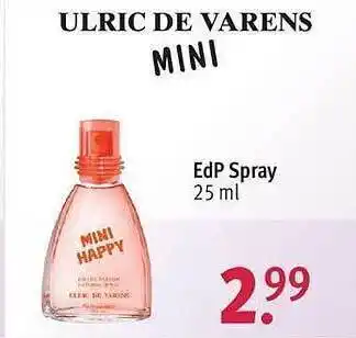 Rossmann Ulric de varens mini edp spray Angebot