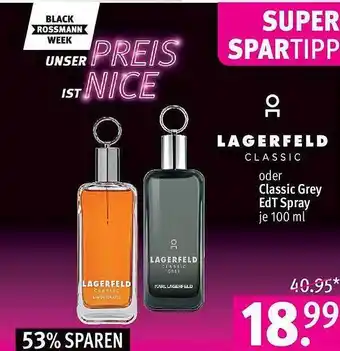 Rossmann Lagerfeld classic oder classic grey edt spray Angebot