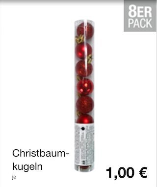 KiK Christbaumkugeln Angebot