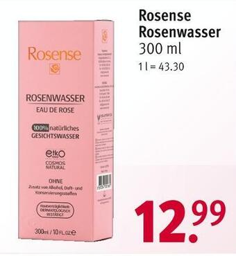 Rossmann Rosense rosenwasser Angebot