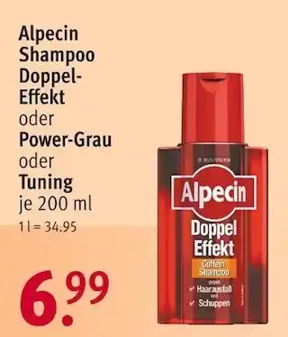 Rossmann Alpecin shampoo Angebot