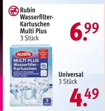 Rossmann Rubin wasserfilter-kartuschen Angebot