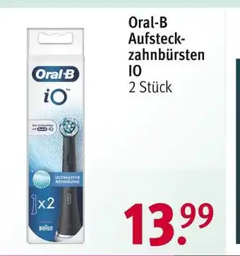 Rossmann Oral-b aufsteckzahnbürsten io Angebot