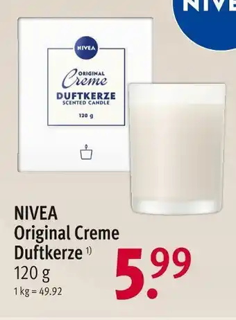 Rossmann Nivea original creme duftkerze Angebot