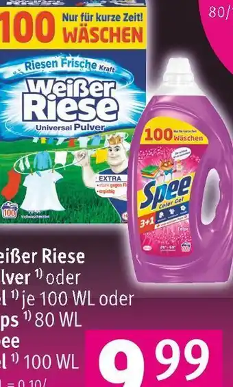 Rossmann Weißer riese oder spee pulver, gel oder caps Angebot