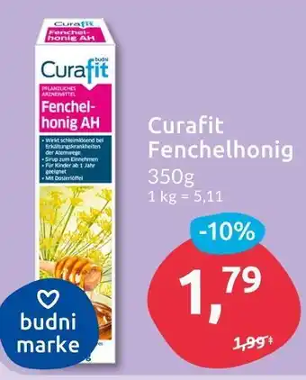 Budni Curafit fenchelhonig Angebot