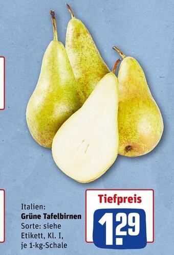 REWE Grüne tafelbirnen Angebot