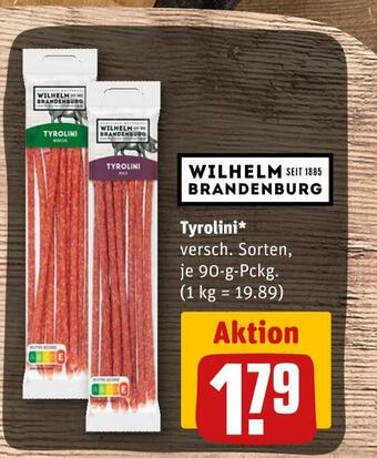 REWE Wilhelm brandenburg tyrolini Angebot