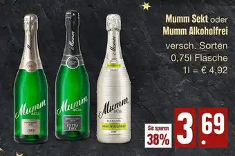 Edeka Mumm sekt oder sekt alkoholfrei Angebot