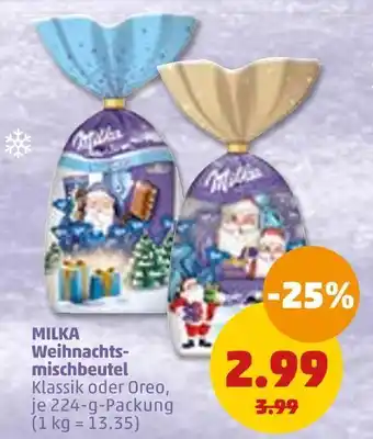 PENNY Milka weihnachtsmischbeutel Angebot