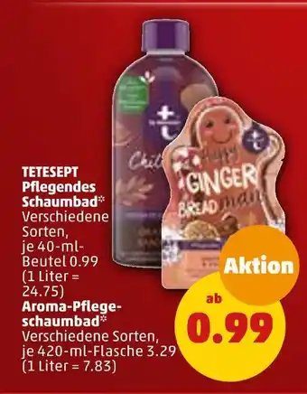 PENNY Tetesept pflegendes schaumbad oder aroma-pflegeschaumbad Angebot