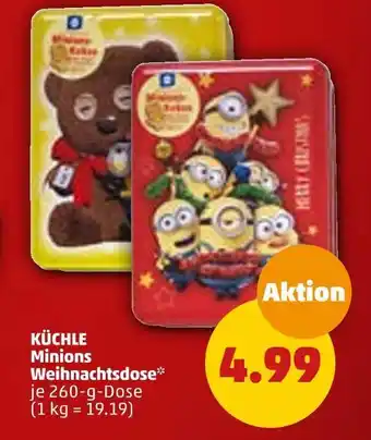 PENNY Küchle minions weihnachtsdose Angebot