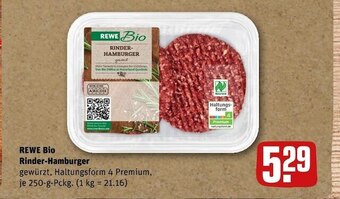 REWE Rewe bio rinder-hamburger Angebot
