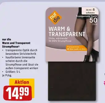 REWE Nur die warm und transparent strumpfhose Angebot