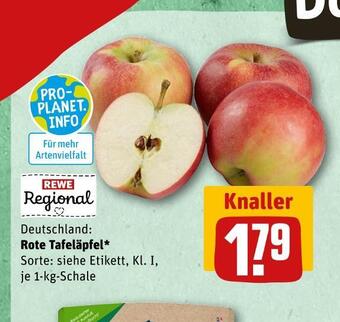 REWE Rewe regional rote tafeläpfel Angebot