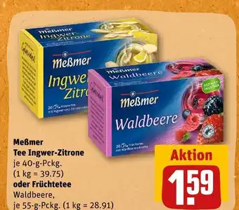 REWE Meßmer tee ingwer-zitrone oder früchtetee Angebot