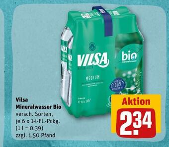 REWE Vilsa bio mineralwasser Angebot