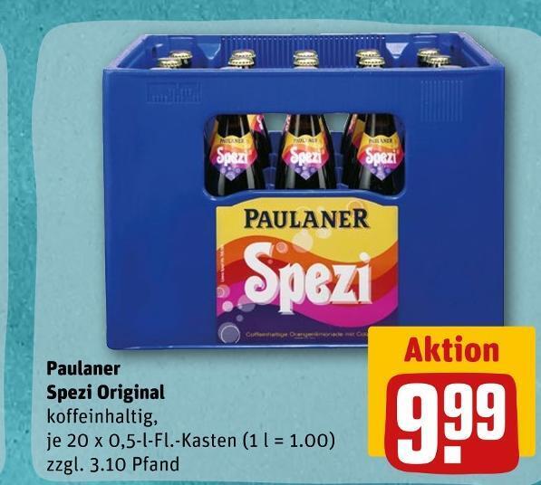 Paulaner spezi original Angebot bei REWE