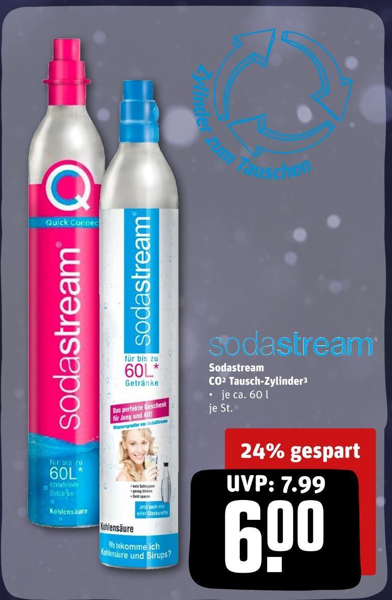 Sodastream co2 tauschzylinder Angebot bei REWE