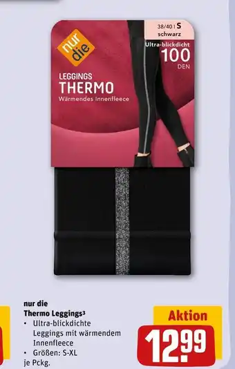 REWE Nur die thermo leggings Angebot