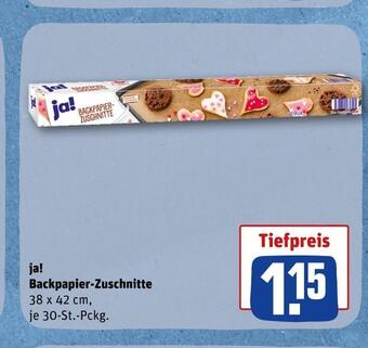 REWE Ja! backpapier-zuschnitte Angebot