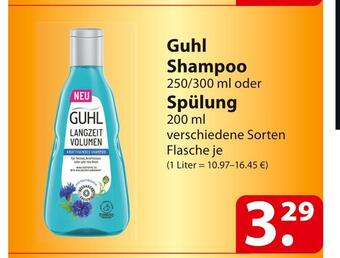 Famila Nord Ost Guhl shampoo oder spülung Angebot