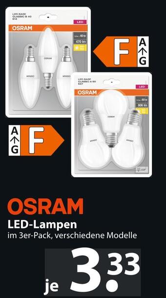 Famila Nord Ost Osram led-lampen Angebot