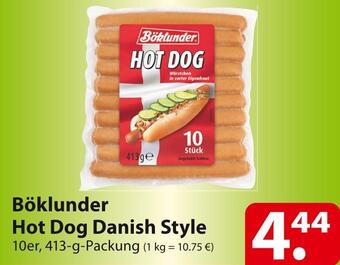 Famila Nord Ost Böklunder hot dog danish style Angebot