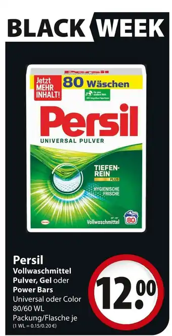 Famila Nord Ost Persil vollwaschmittel pulver, gel oder power bars Angebot