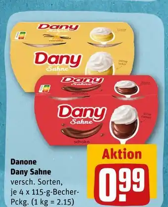 REWE Danone dany sahne joghurt Angebot