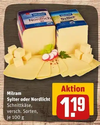 REWE Milram schnittkäse sylter oder nordlicht Angebot