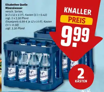REWE Elisabethen quelle mineralwasser Angebot