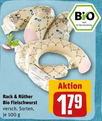 REWE Rack & rüther bio fleischwurst Angebot