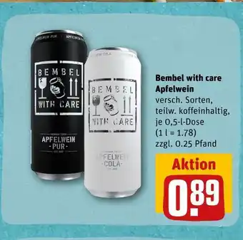 REWE Bembel with care apfelwein Angebot