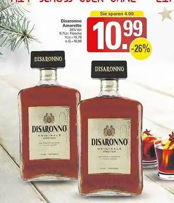 WEZ Disaronno amaretto Angebot