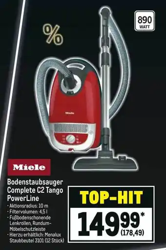 METRO Miele bodenstaubsauger complete c2 tango powerline Angebot