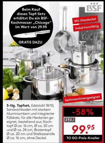 Möbel Rieger 5tlg topfset Angebot