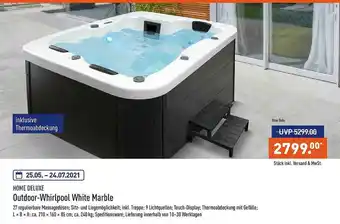 Aldi Nord Home Deluxe Outdoor-whirlpool White Marble Angebot